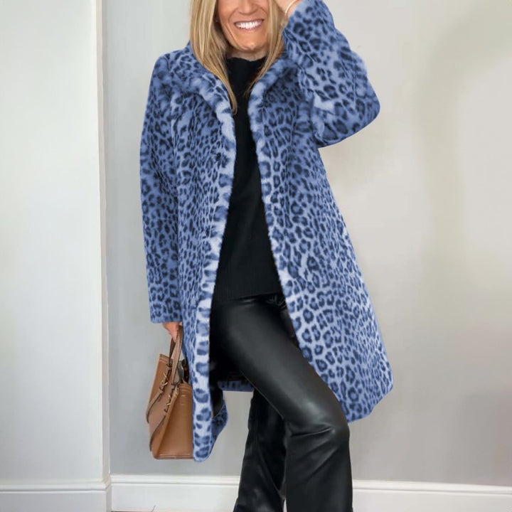 Dainna | Long Leopard Print Coat