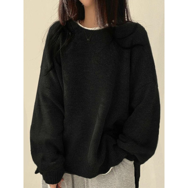 Vida | Oversized Crewneck Knit Sweater