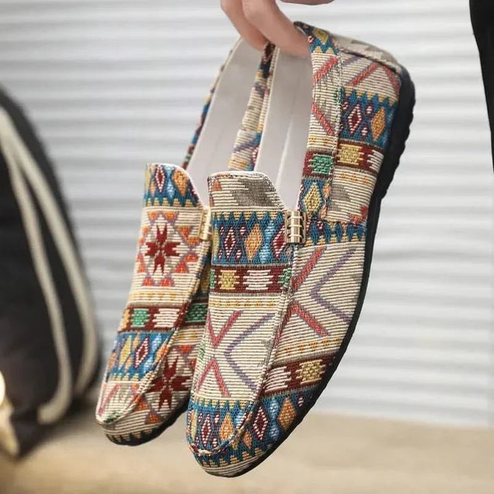 Liam | Geometric Slip-On Loafers