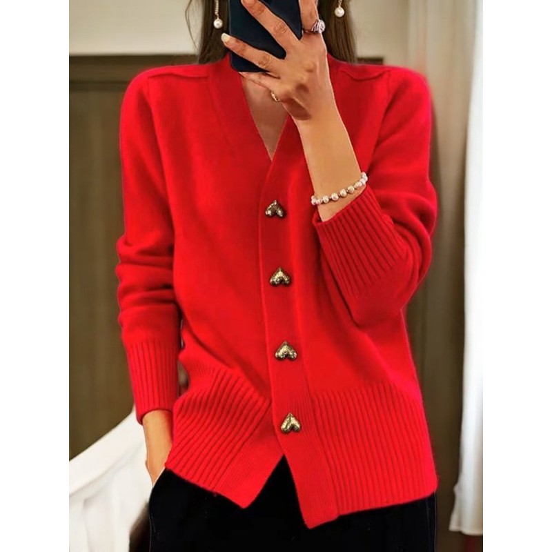 Edna | V-Neck Button-Front Cardigan