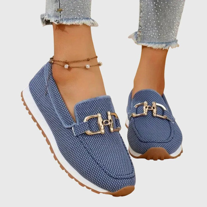 Ciara | Slip-On Loafers with Gold Horsebit Detail