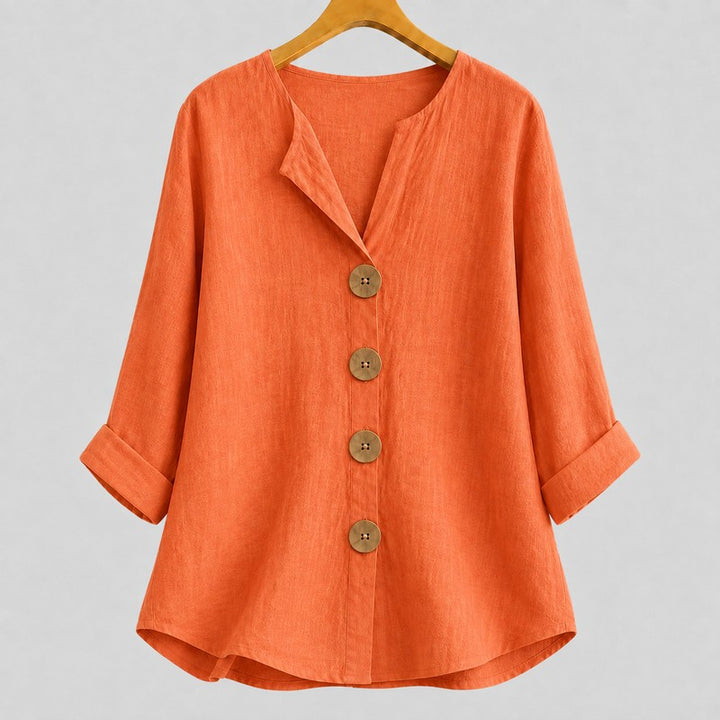 Amira | Button-Front Relaxed Blouse