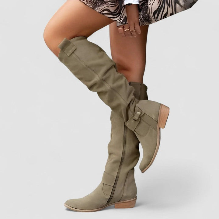 Charlotte | Knee-High Boots with Ankle Detail
