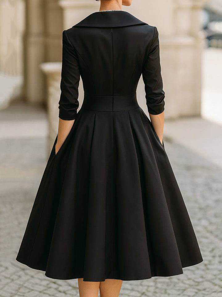 Liora | Elegant Midi Cocktail Dress