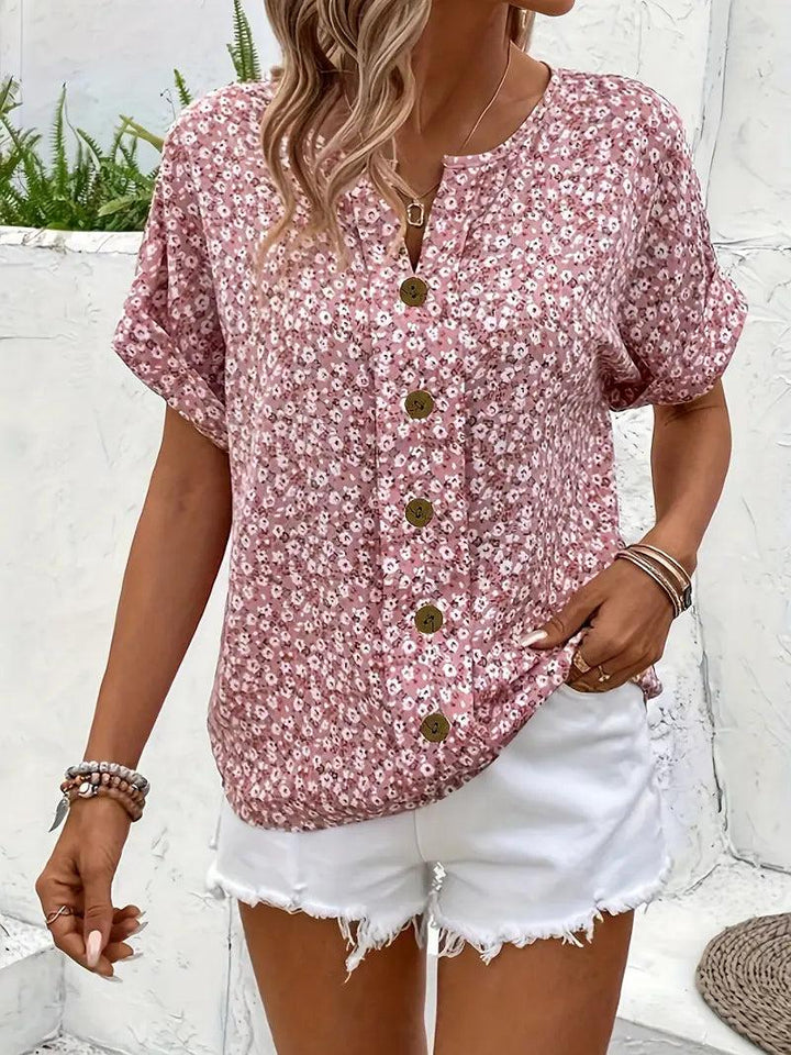 Caroline | Chic Floral Print Blouse