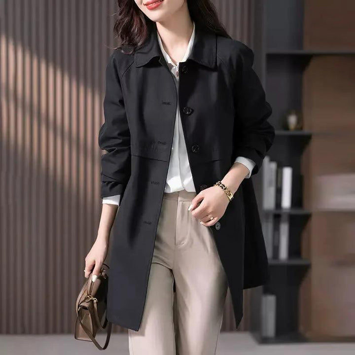 Ariella | Trench Coat - Long Single Button Front