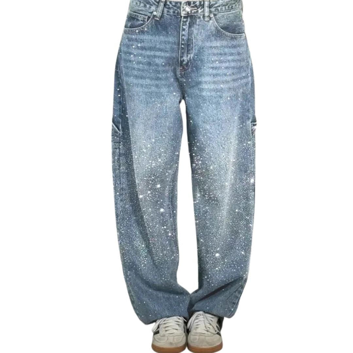 Amber | Women’s Rhinestone Embellished Flared Jeans