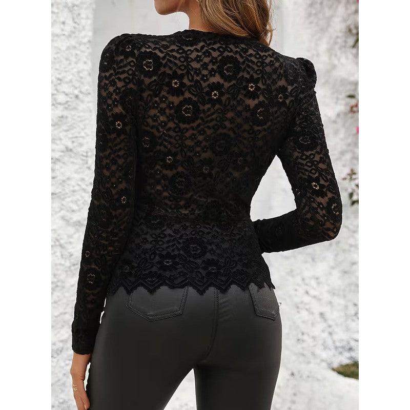 Juliet | Floral V-Neck Blouse