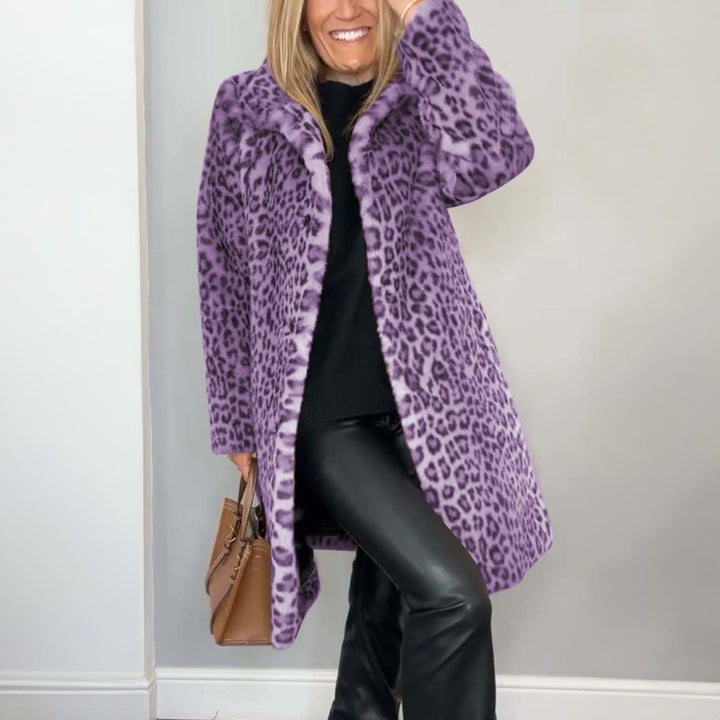Dainna | Long Leopard Print Coat