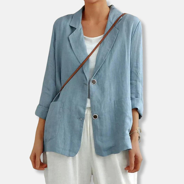 Blakely | Relaxed Fit Linen-Blend Blazer for Effortless Summer Layering