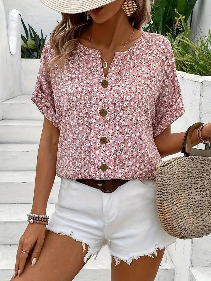 Caroline | Chic Floral Print Blouse