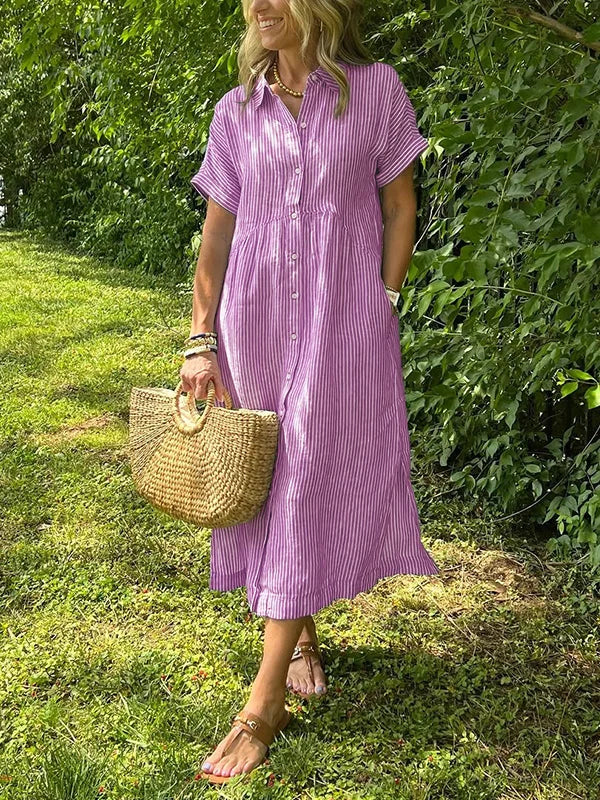 Brooklyn | Women’s Striped Shirt Dress