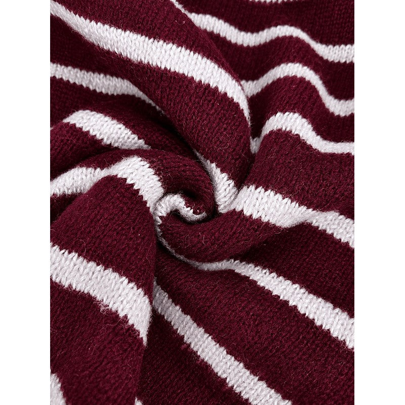Céliane | Striped Knit Open-Front Cardigan