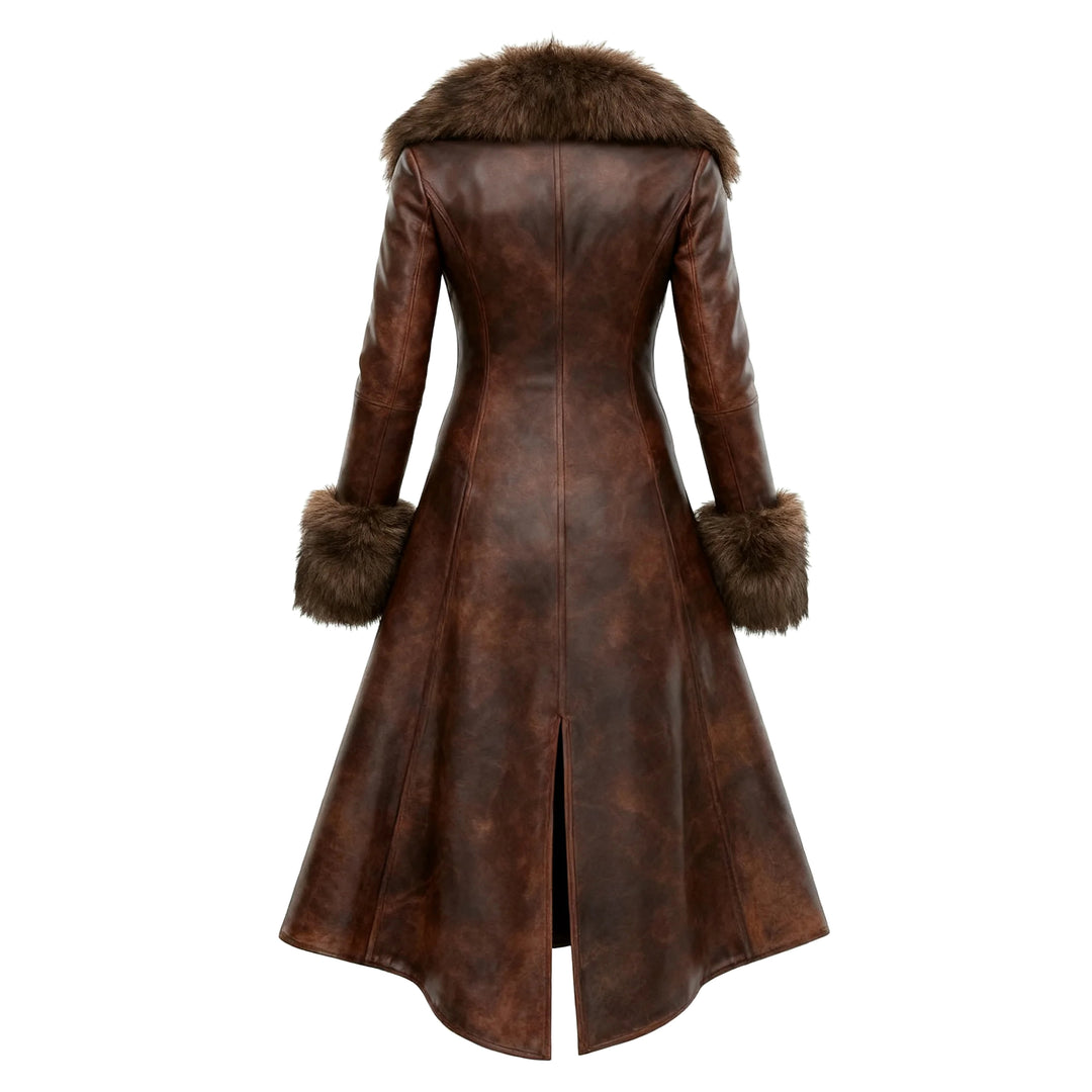 Seraphina | Women's Fur-Trimmed Longline Coat