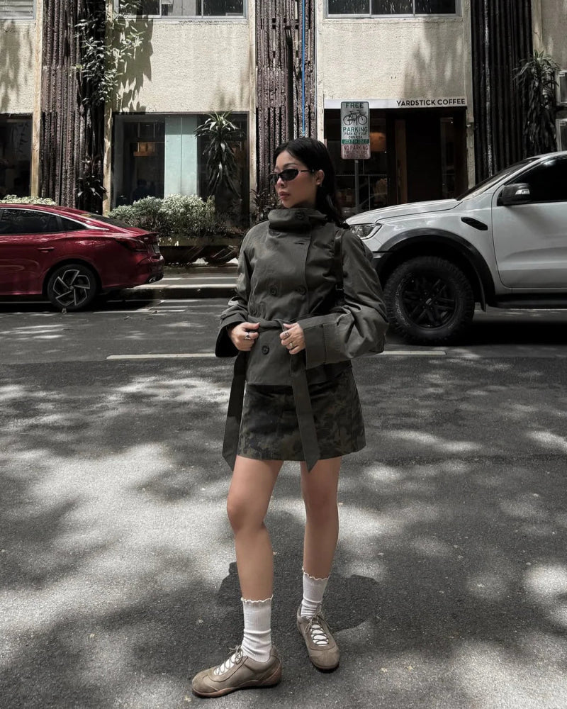Ellie | Cropped Trench Coat