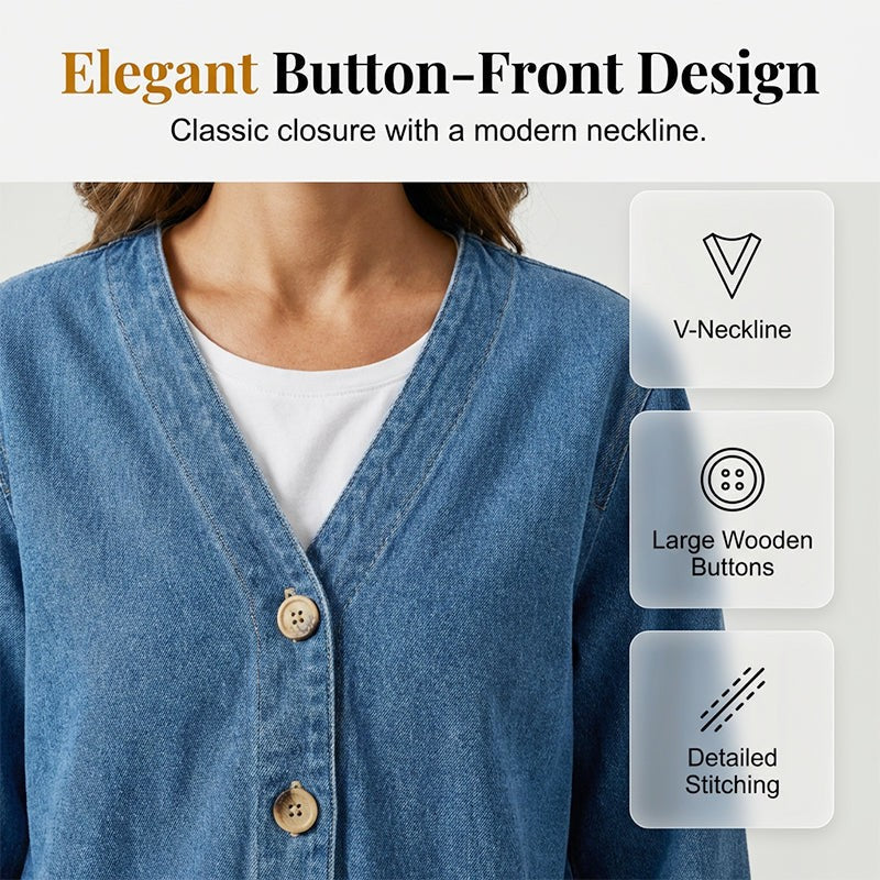Victoria | Relaxed Button-Front Jacket