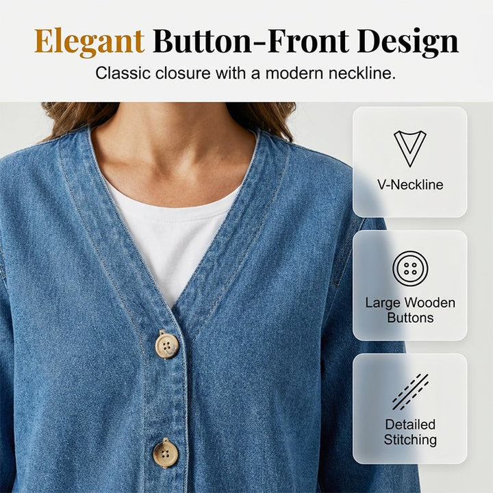 Victoria | Relaxed Button-Front Jacket