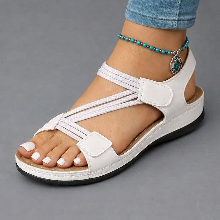 Agnes | Adjustable Strappy Flat Sandals