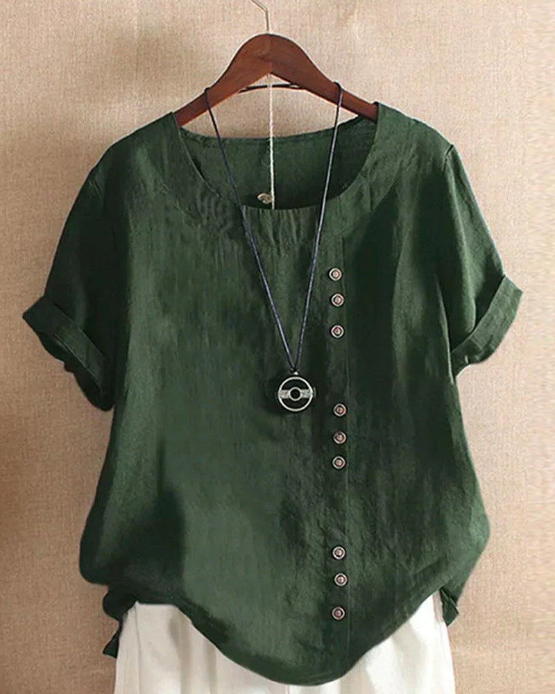 Birdie | Relaxed Button Detail Top