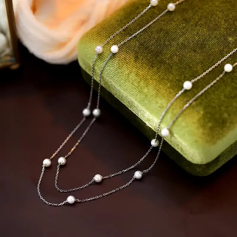 Shimmer Pearl Necklace