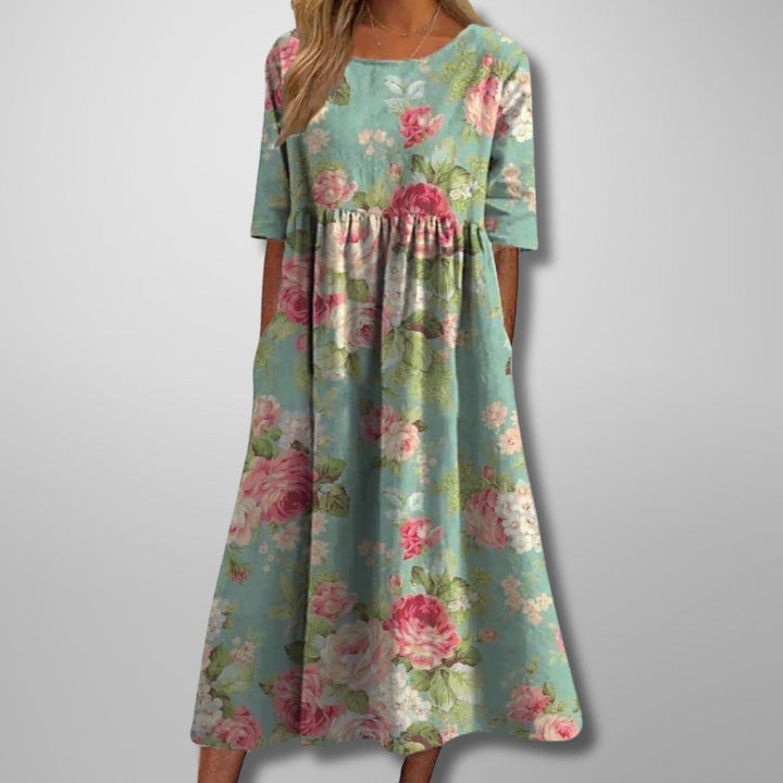 Margaret | Short Sleeve Loose Fit Midi