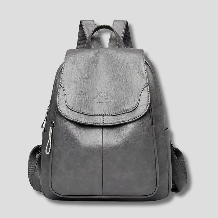 Caroline | Anti-Theft Leather Backpack for Stylish Women