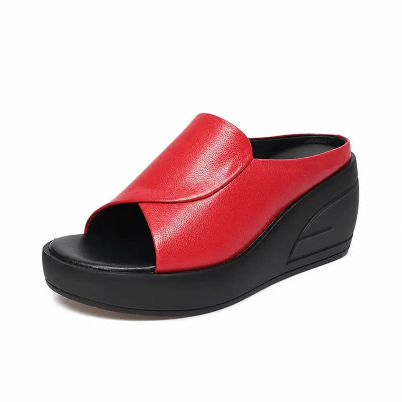 Eliza | Comfortable Slip-On Wedge Sandal