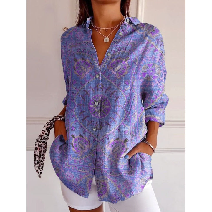 Isabeau | Relaxed Medallion Print Shirt