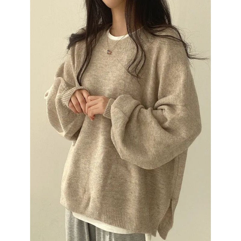 Vida | Oversized Crewneck Knit Sweater