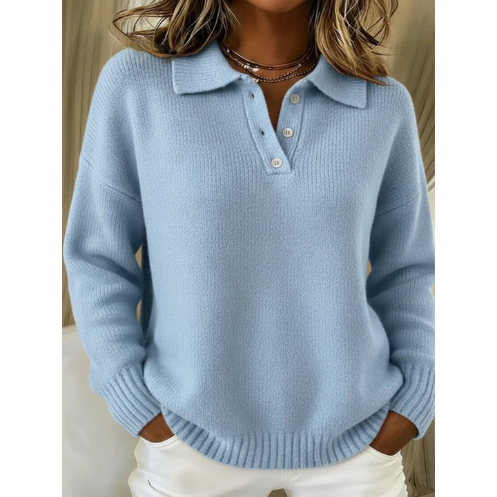 Leonie | Relaxed Polo Collar Sweater