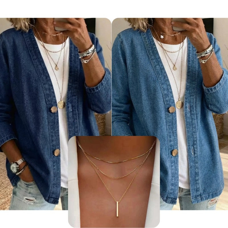 Victoria | Relaxed Button-Front Jacket