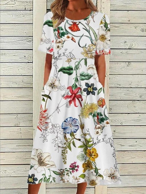 Jacqueline | Printed Floral Midi