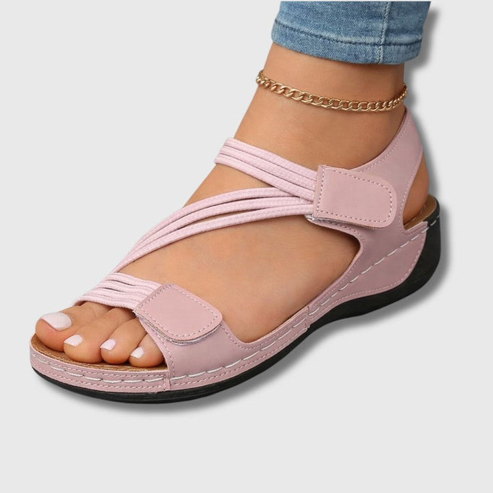 Agnes | Adjustable Strappy Flat Sandals