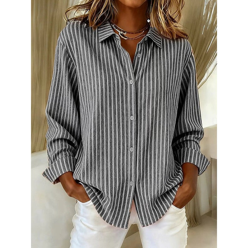 Jimena | Striped Loose Fit Shirt