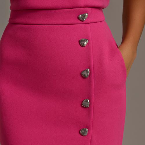 Nina | Sleeveless Side Button Midi