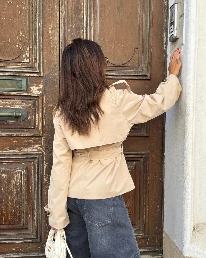 Ellie | Cropped Trench Coat
