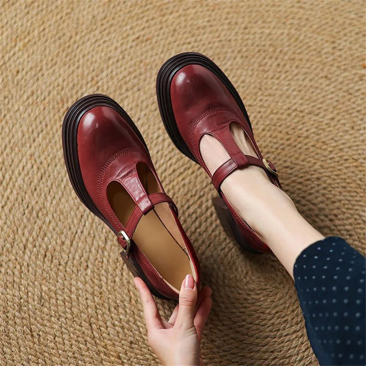 Eleonora | Classic T-Bar Block Heel Mary Janes