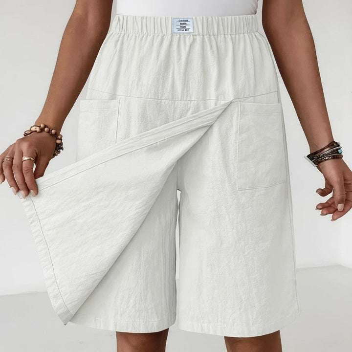 Nora | Wrap Skort with Patch Pockets
