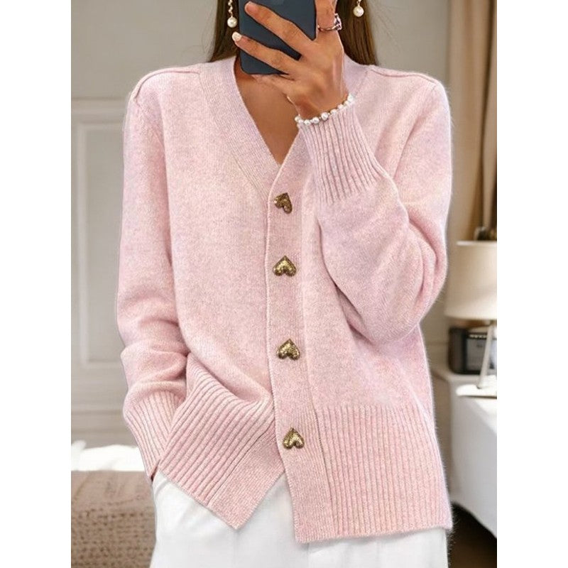 Edna | V-Neck Button-Front Cardigan