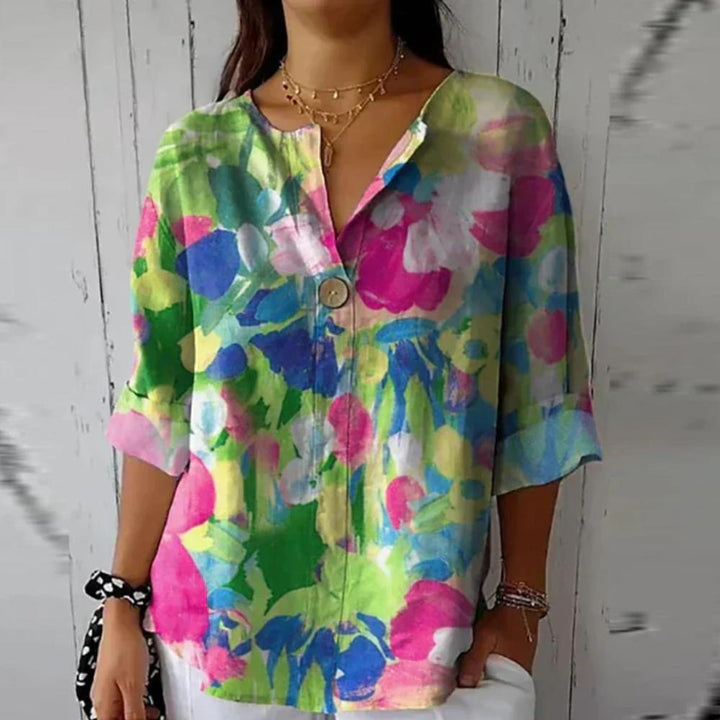 Hazel | Chic Floral Print Blouse
