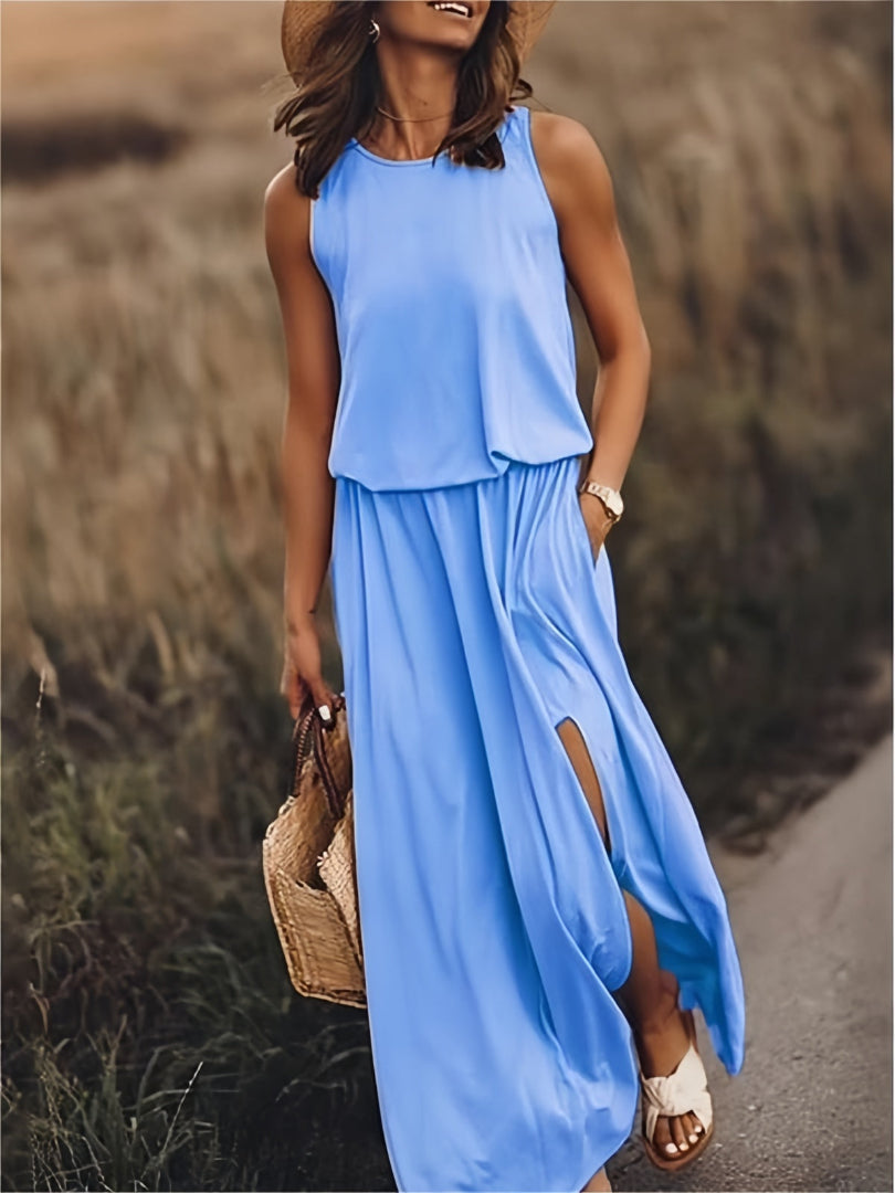 Minerva | Sleeveless Maxi Gown