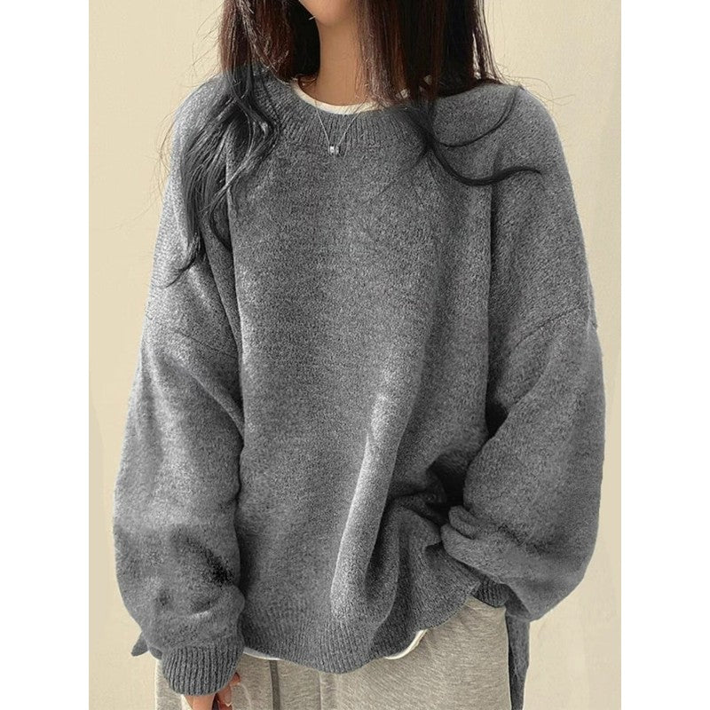 Vida | Oversized Crewneck Knit Sweater