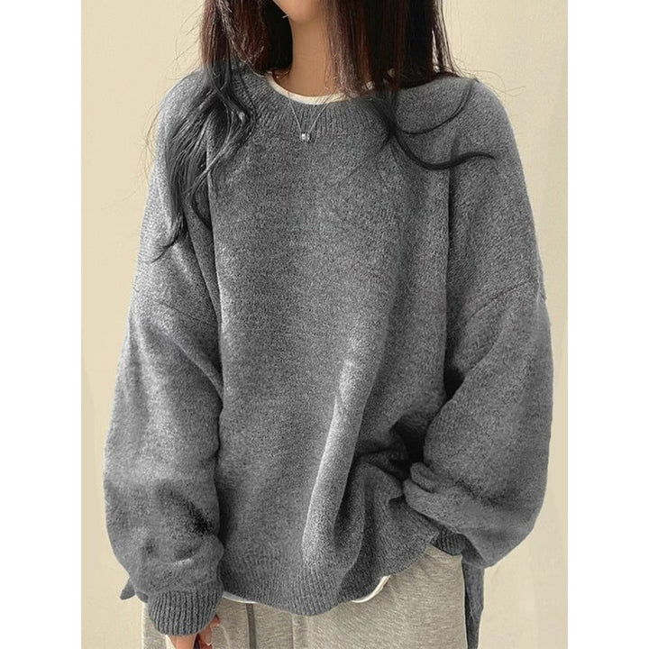 Vida | Oversized Crewneck Knit Sweater