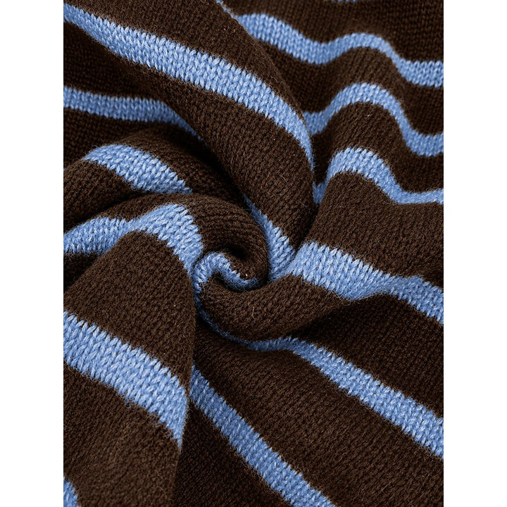 Céliane | Striped Knit Open-Front Cardigan
