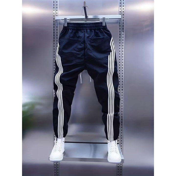 Matteo | Striped Panel Cargo Joggers