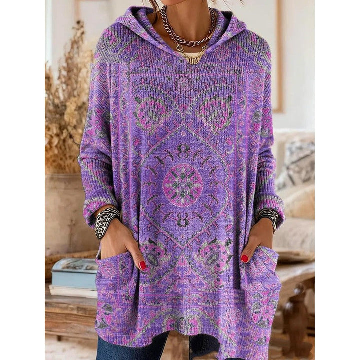 Lizzy | Hooded Retro Print Tunic