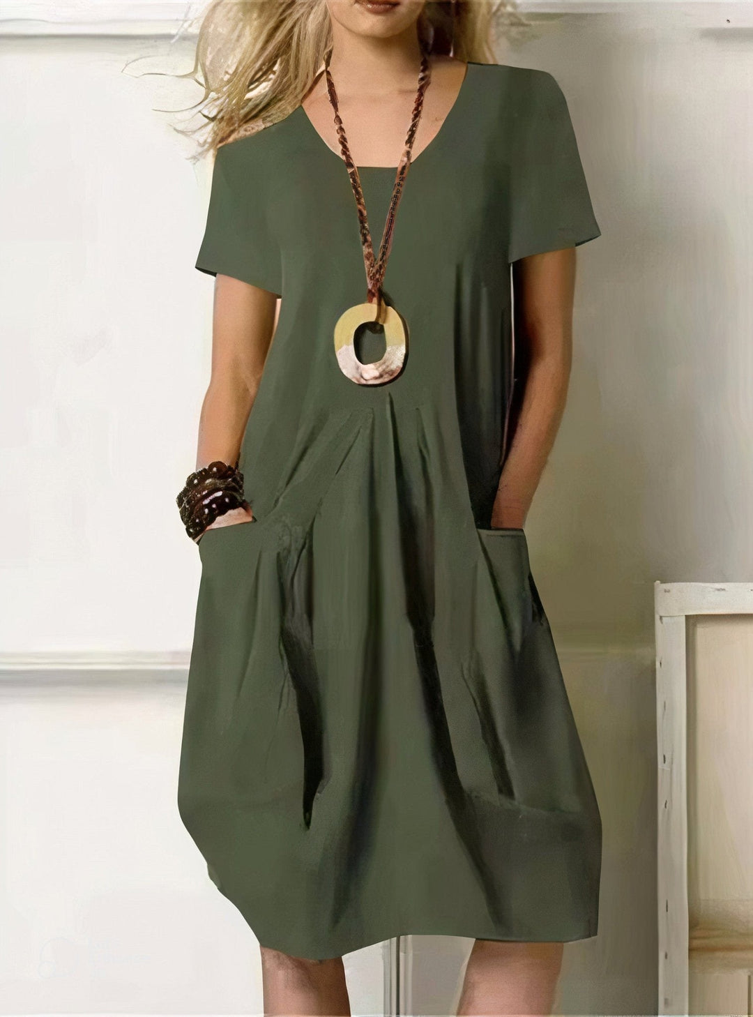 Ursula | Relaxed Pocket Midi Dress