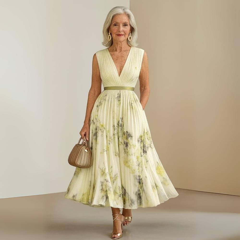 Mariana | Pleated Sleeveless Maxi