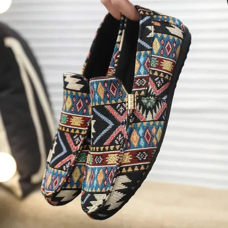 Liam | Geometric Slip-On Loafers