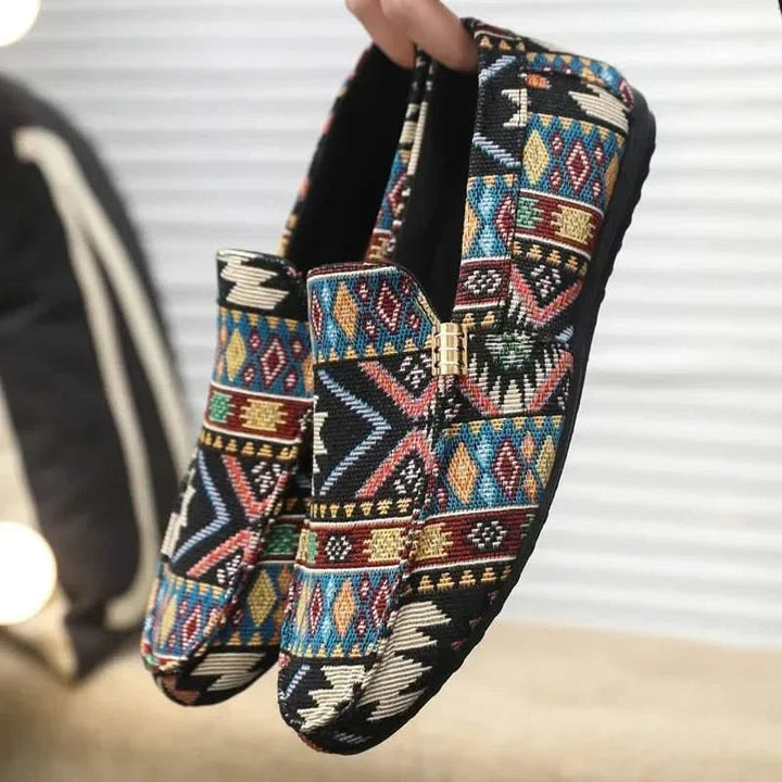 Liam | Geometric Slip-On Loafers